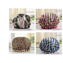 (As show, One size) 4PCS Adult Waterproof Double Shower Cap, for cooking, for makeup, for washing hair, for bathing, for thickening.B,2024 Ping