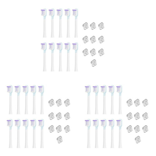 30X for  Full Range Replacement Electric Tooth Brush Heads Clean Version Bright White Style