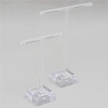 6Pcs Acryl Ohrringhalter T-Bar Schmuck Display Stand Baum Halskette Ohrringe Armbandhalter