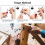4Sets Hex Shank Screwdriver Bits Holder, Bit Holder Keychain for Impact Driver with Black Carabiner 7