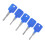 5Pcs Key-Shaped Pick Tool Set Versatile Lock Applications Hand Tools Key Shaped 9