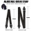 Folkgitarr Elgitarr Bas Ren Bomullsrem med Headstock Pick-Svart 9