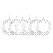 6 Pack 8 Inch Sublimation Wind Spinner Blanks,3D Double Sided Sublimation Wind Powered Kinetic Sculpture for Yard Garden
