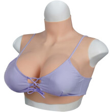 (E) Silicone Fake Boobs C-G Cup Realistic Breast Forms Silicone Breastplate Fake Breasts for Cosplay Crossdressers Drag Queen