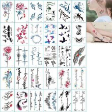 60Pcs Sexy Dark Temporary Tattoo Sticker Waterproof Temporary Tattoo Fake Tattoo Sticker