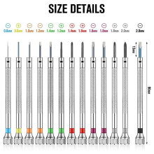26 Teiliges PräZision Uhren Schraubendreher Juwelier Uhren Schraubendreher Set 0,6-2,0 mm mit 26 Ersatz Klingen