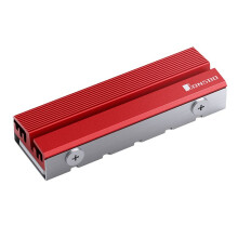 JONSBO M.2-6 Solid State Heat Sink 2280 Thermal Vest Nvme HDD Ssd All Aluminum M2 Ngff Multifunctional Cooler, Red