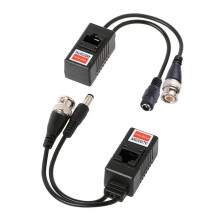 10 Paar BNC auf RJ45 Passive Video-Stromversorgung + Balun-Transceiver für CCTV-Kamera, Video-Balun mit Strom RJ45