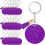 Chaveiro AcríLico em Branco com Chaveiro 1,97 Polegadas Glitter AcríLico em Branco FaçA Você Mesmo Chaveiro Borla Roxo 1