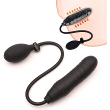 Inflatable Dildo Expanding Silicone Inflatable Dildo Vibration Penis Anal Sex Anal Butt Plug Pump Huge Blow Up Sex Toys for Adult Beginner