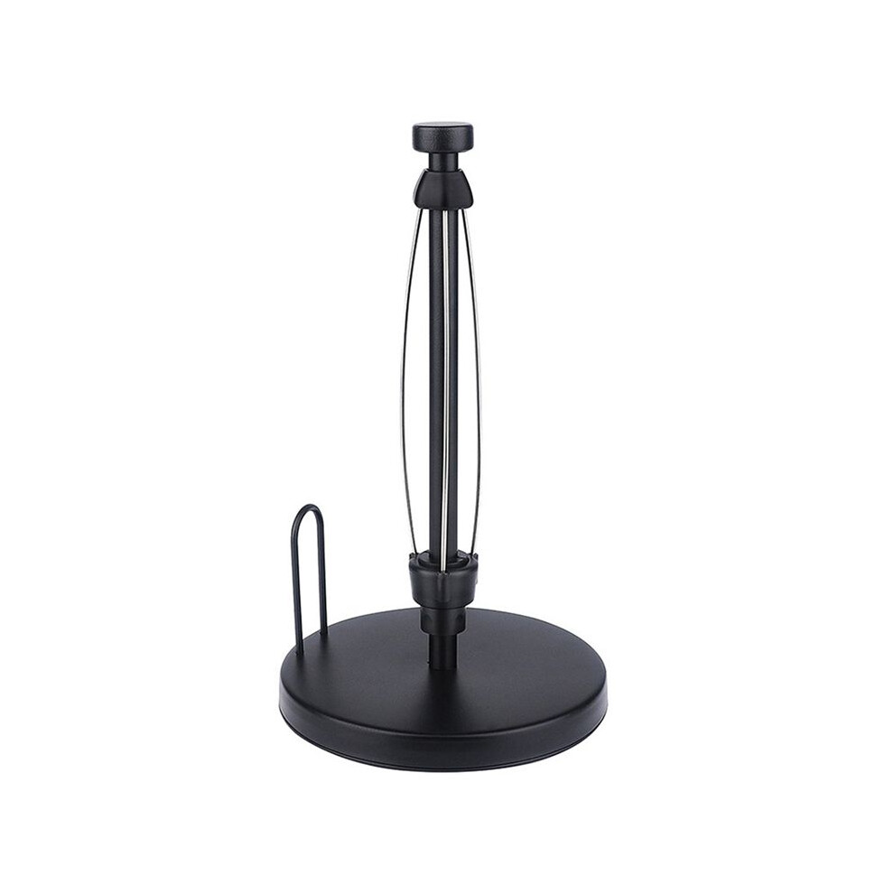 Paper Towel Holder Countertop, Paper Towel Stand With Ratchet System For Kitchen Bathroom Black 4713623831482