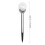 Solar-Gartenleuchten, rund, Glas, LED, 6er-Pack 2