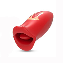 Vibrator Adult Sex Toy Mouth Sucking for Women, Adult Toy for Woman with 10 Vibration Tongue Licking Nipple Anal Clit Nipple Vibrator,Red