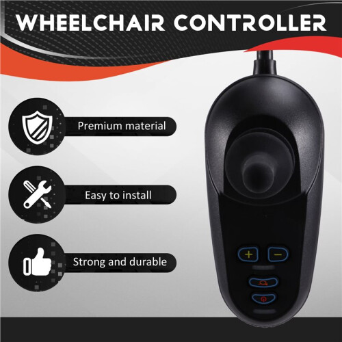 24V Universal Electric Wheelchair Joystick Dual Controller Wireless  Control Handle 2