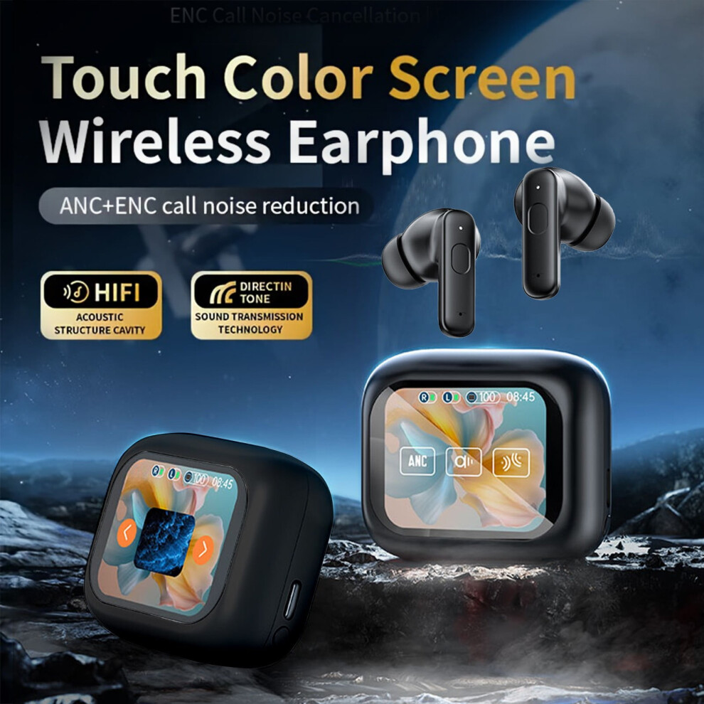 Wireless Earbuds Under $5 W/ Smart Touch, Anc, Bluetooth 5.4, Mic & Stereo Sound Â Long Battery Life 9128909341879