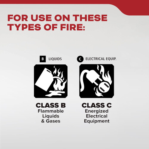 Basic Fire Extinguisher for Home, Office, Residential, Single-Use, 5BC 2