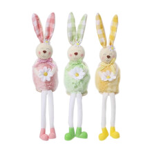 Peluche coniglietto pasquale regolabile, morbido e snodabile