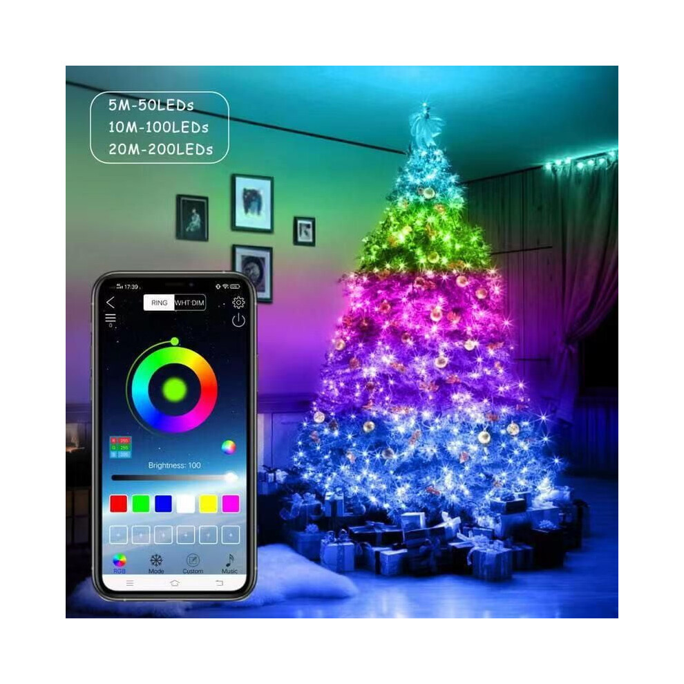 USB Bluetooth Copper Wire String Lights