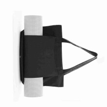 Canvas-Yogamatten-Tasche mit Tasche, 47x35x10,5cm, Grau/Kaki