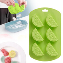 Moule à glaçons en silicone en forme de fruits, 11,4 x 19 cm (1 pièce)