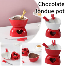 Kubek do fondue czekoladowego z widelcem 1 sztuka