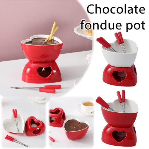 Chocolate Fondue Mug with Fork 1 Piece
