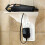 Wall-Mounted Outlet Shelf with Charging Station ABS Plastic 4