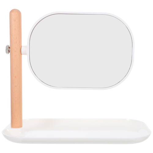Vintage desk mirror with wide view for dressing table 1 pc