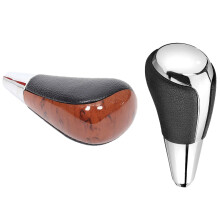 2 Pcs Wood Grain Car Gear Shift Knob for Camry/Harrier Fortuner Crown Land Lever Shifter Stick