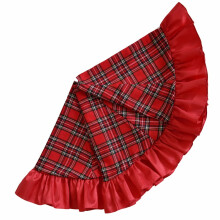 Joulukuusihame Tilkkutäkki Tartanpunainen Reunus 42"