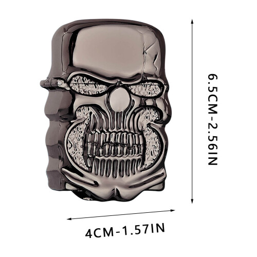 Skull Lighter Metal Alloy Heavy Armor Design Double-Sided 2
