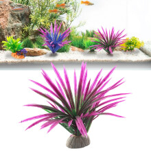 Aquarium Plastic Plants & Rock Cave Decor – Compatible with Goldfish, Betta, Turtle Tanks & Fish Bowls