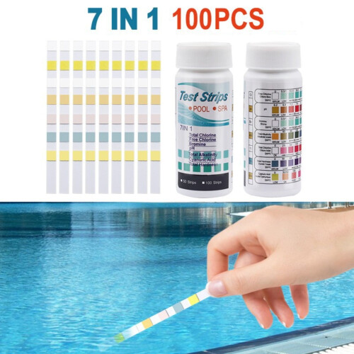 Pool and Spa Test Strips pH Chlorine Alkalinity Hardness