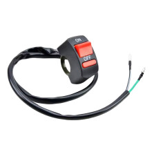 Motorcycle Electric Bike 2 Wire Switches Tool Less Mounting Waterproof Function Upgrades Suitable for Various Vehicles
