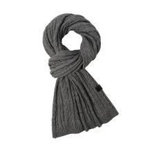 Oversized Long Knit Scarf for Winter Warm and Soft Versatile Wrap for Women and Men Chic Cold Season Layering Grey
