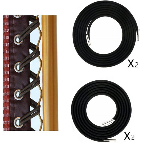 Replacement Cord for Zero Gravity Chair - 4 Pack Universal Elastic Cords Repair Tool Kit (Black) 1
