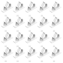 Attaches en plastique de Type lourd, adaptées à -Blanc