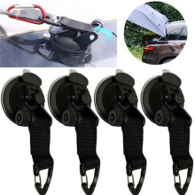 8 Pezzi Ventosa Ancoraggio Gancio Fisso Ancoraggio, Telo da Campeggio Come Tenda da Sole Laterale per Auto, Accessori per Gancio Fisso Tenda
