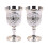 2pcs Metal Wine Cups Shot Glasses With Embossed Pattern-2 1