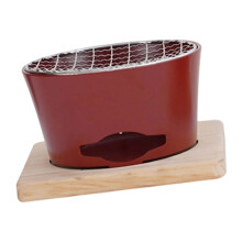 Japanese Style Cast Aluminum Charcoal Stove For Tea-Red L
