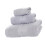 Cotton 3 Piece Towel Set Includes Bath Towel Hand-Light Grey 1
