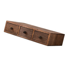 Sturdy Wood Multiple Compartment Storage Tray For-Three draws