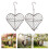 2PCS Decorative Bird Nesting Materials Dispenser Nesting Heart 5