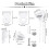 3X Roller Blind Fittings Kit, Roller Blinds Brackets with Beaded Chain, Curtain Roller Accessories for Windows 7