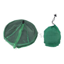 Durable Fishing Net Bag Fine Mesh Lightweight Foldable Design Waterproof Outdoor Storage Sack Drawstring Closure Easy To Clean Multifunctional