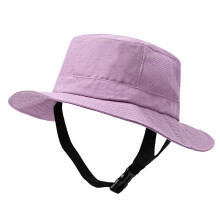 Foldable Outdoor Hat With Adjustable Chin Cord Wide-Purple