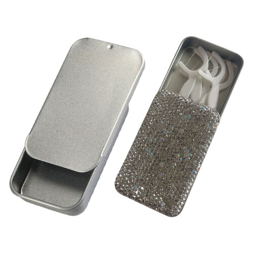 Boîte de rangement de fil décoré de strass,- Modèle Diamant 1