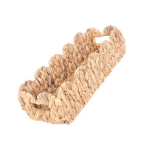 Natuurlijke handgeweven rotan organisatorenmand met handvat voor