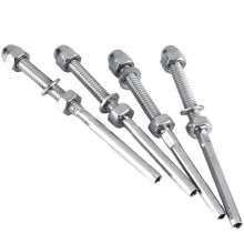 150 St Rostfritt StåL LedståNgsräCke KabelspäNnare GäNgad PinnäNde Passning för 1/8 Tums KabeltråD (50 Pack)