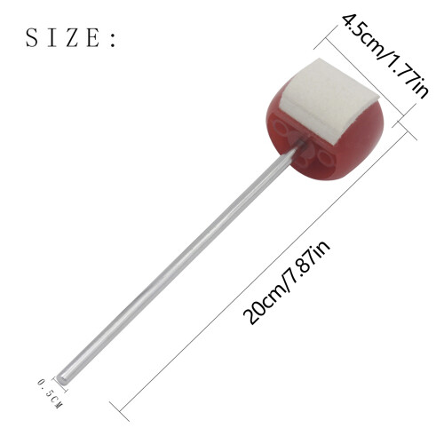 Marteau batteur de grosse caisse réglable, adapté à-transparent 2
